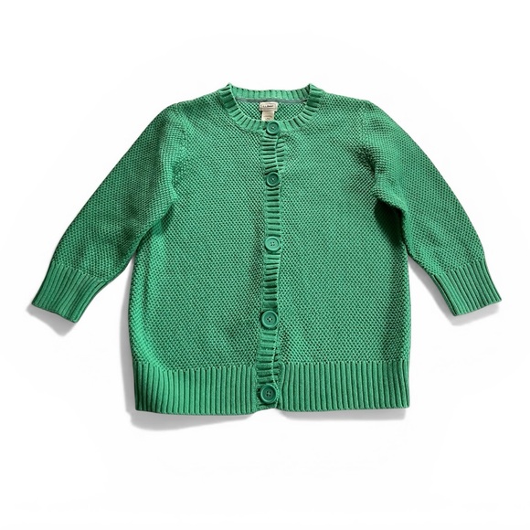 L.L. Bean Sweaters - L.L. Bean Women’s Vintage Green Button Down Knit Cardigan - L